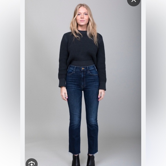 MOTHER THE HUSTLER ANKLE FRAY IN TEAMING UP HIGH WAISTED SLIGHT FLARE LEG SZ 26 - Picture 5 of 16